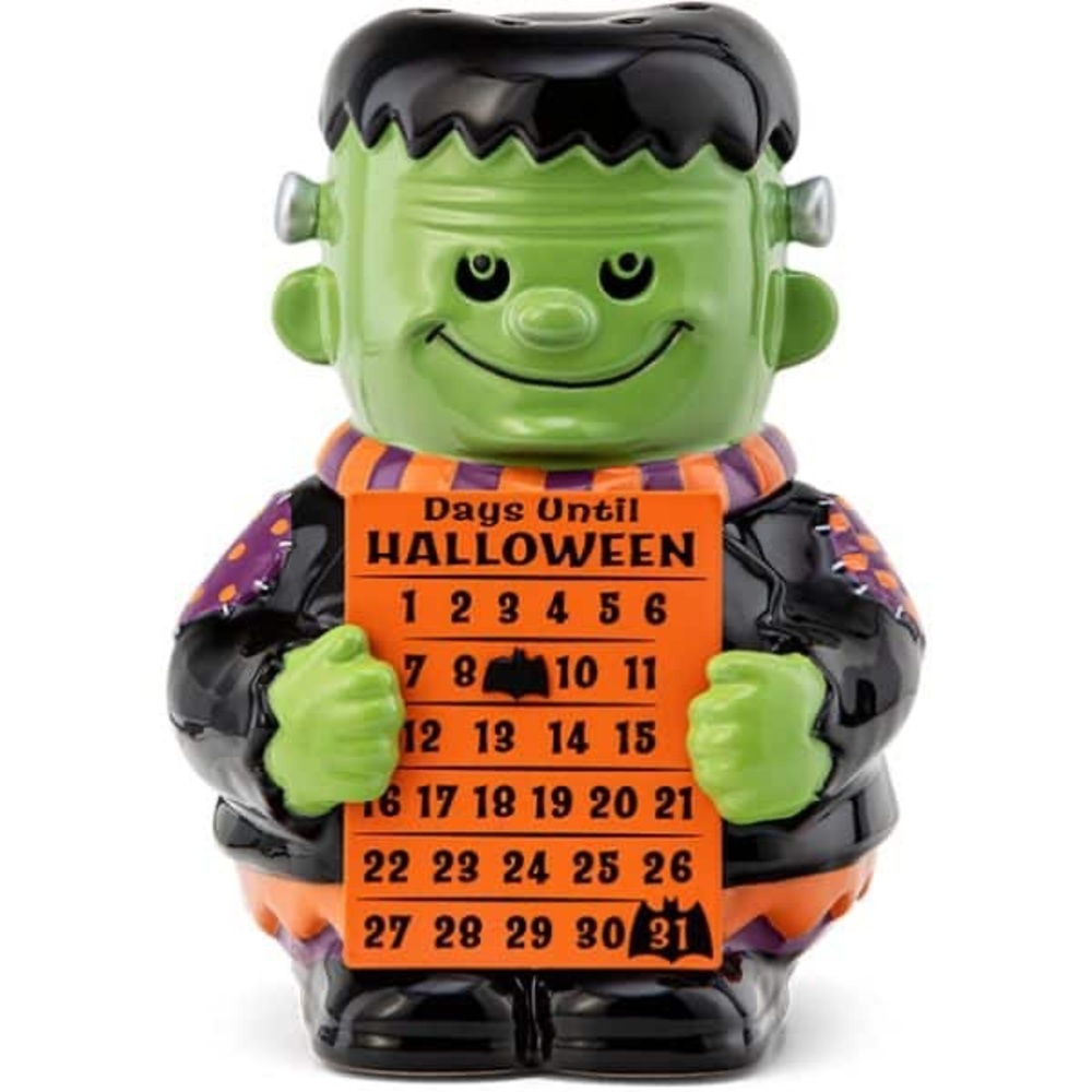 Scentsy Halloween Countdown Figurine with Green and Black Accents